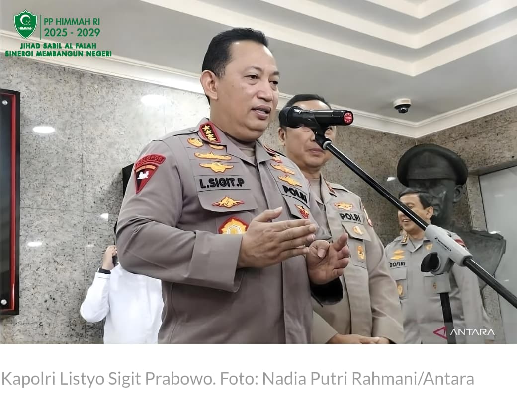 Presiden Prabowo Puji Kapolri Bangun Ribuan Jembatan dan Air Bersih, PP HIMMAH: Murni Prestasi dan Pengabdian Tulus