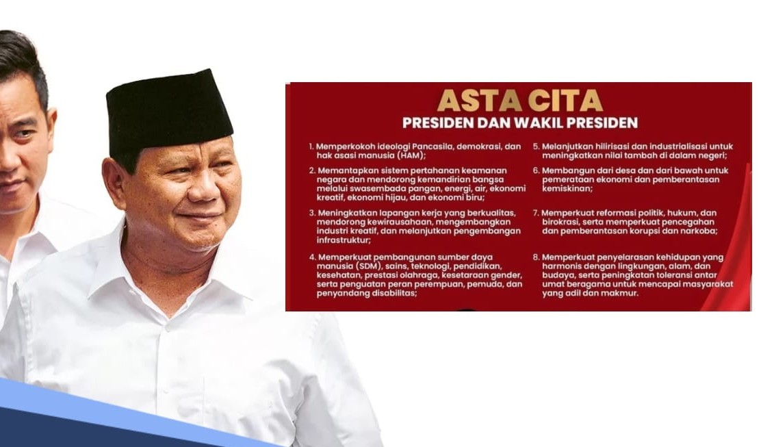 Mendukung Asta Cita Bapak Presiden Republik  Indonesia Bapak Prabowo Subianto